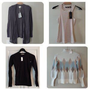 Womens NWT XS Lot Rachel Zoe RW&Co Costa Blanca Vero Moda Tank Sweater Cardigan